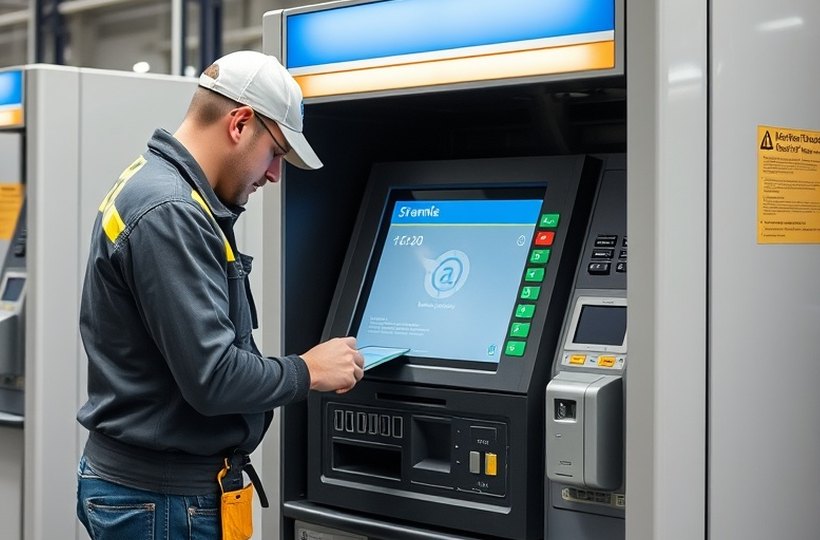 Terminal de autoservicio operativo en una sucursal